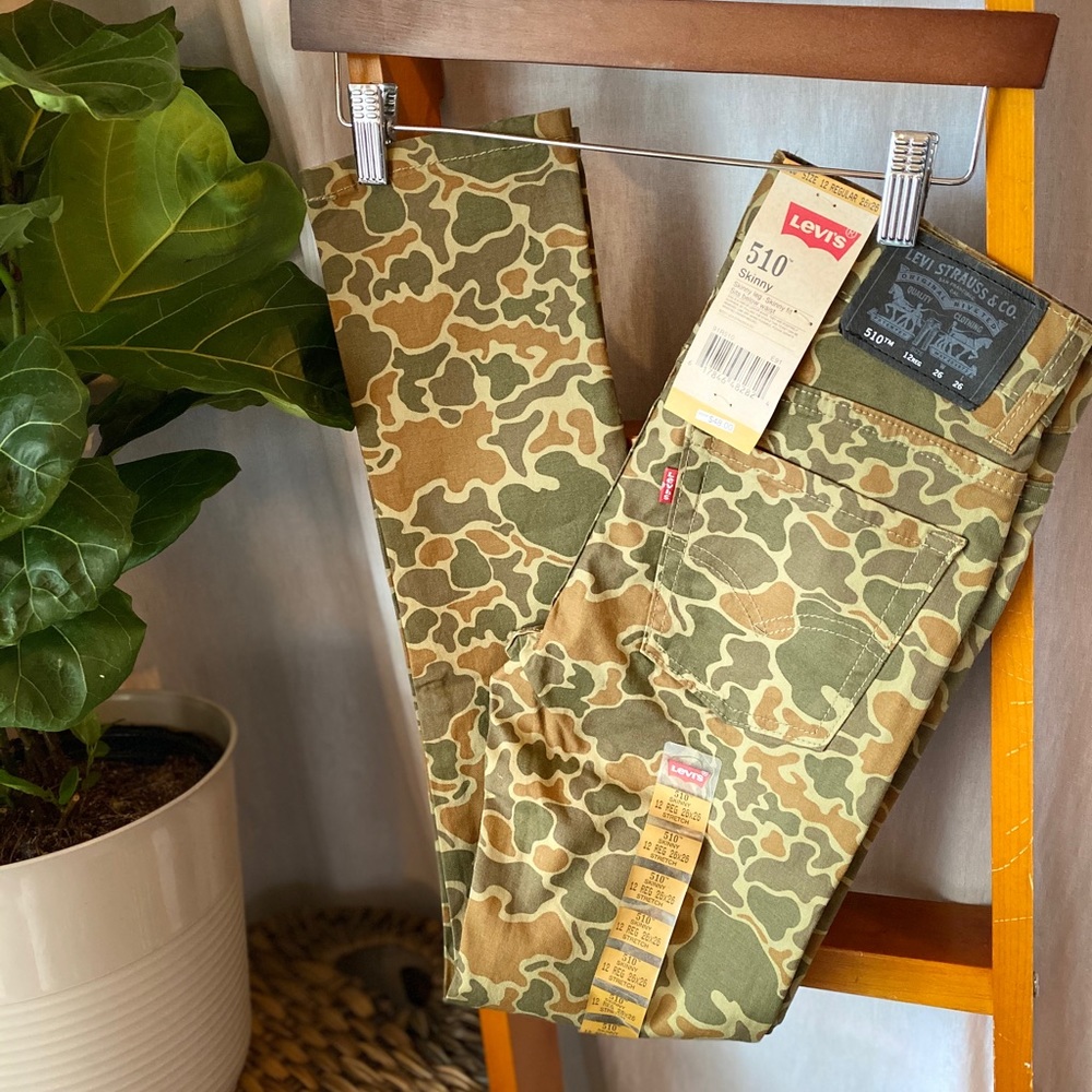 510 Skinny Fit Olive Cloud Camo
